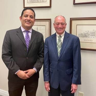 Robert with Reading Town Manager Fidel Maltez