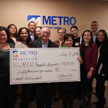 The Metro Credit Union Foundation Recipients - 12.13.24
